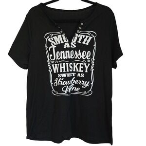 Smooth As Tennessee Whiskey Sweet‎ Strawberry Wine Graphic T Shirt